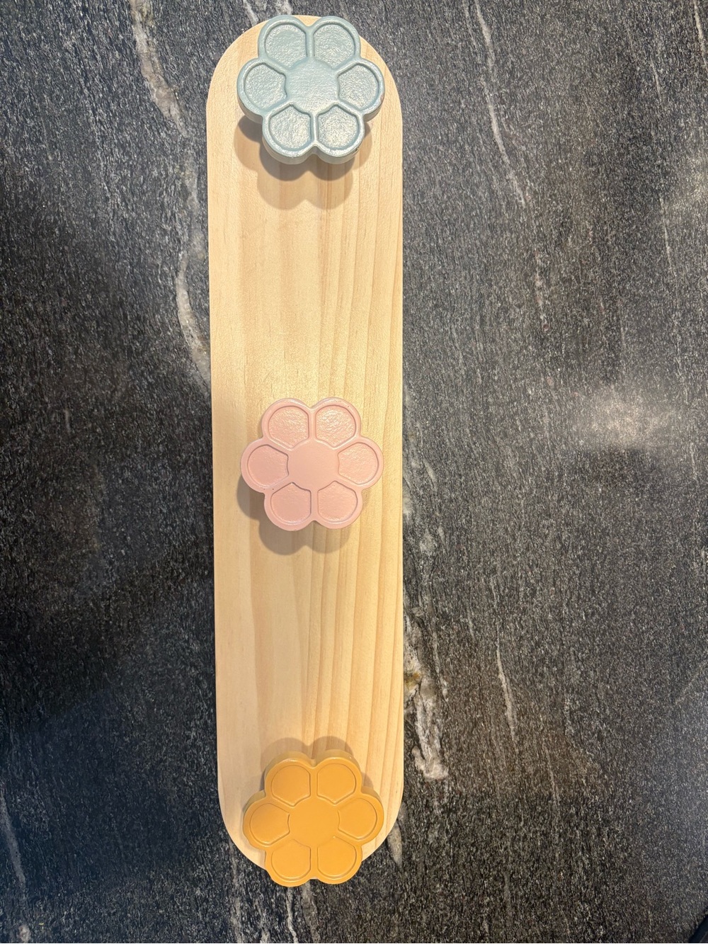 Target Flower Wall Hook Rack - Blue, Pink & Yellow